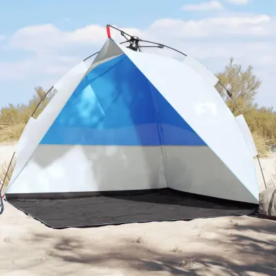 The Living Store Šotor za plažo sinje moder za hitro postavitev vodoodporen - Šotor Za Plažo