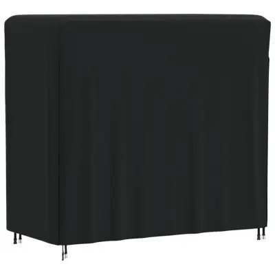 The Living Store Pokrivalo za stojalo za drva črno 122x61x106 cm 420D oxford - Pokrivalo Za Stojalo Za Drva