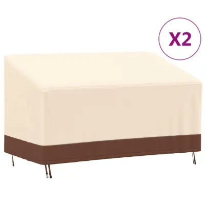 The Living Store Prevleka za trisedežno klop 2 kosa 159x84x56/81 cm 600D oxford - Pokrivalo Za Klop