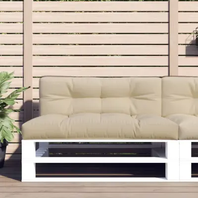 The Living Store Blazina za kavč iz palet bež 120x40x12 cm - Blazina Za Palete