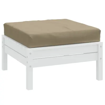 The Living Store Blazina za palete melanž taupe 60x60x10 cm blago - Blazina Za Palete