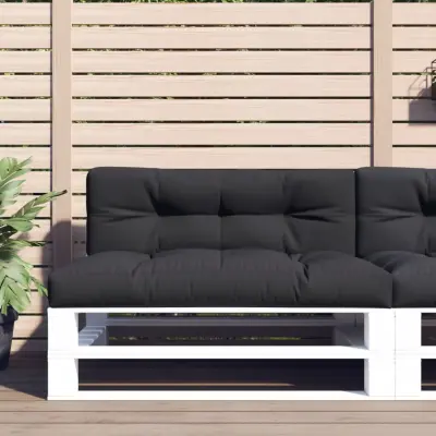 The Living Store Blazina za kavč iz palet črna 120x40x12 cm - Blazina Za Palete