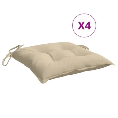 The Living Store Blazine za palete 4 kosi bež 50x50x7 cm oxford tkanina - Blazina Za Palete