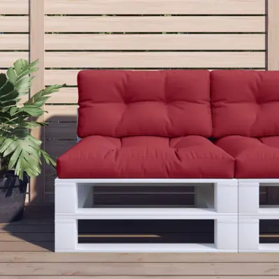 The Living Store Blazina za kavč iz palet vinsko rdeča 80x40x12 cm - Blazina Za Palete