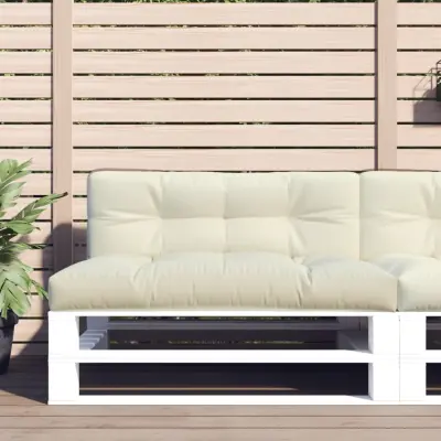 The Living Store Blazina za kavč iz palet krem 120x40x12 cm - Blazina Za Palete