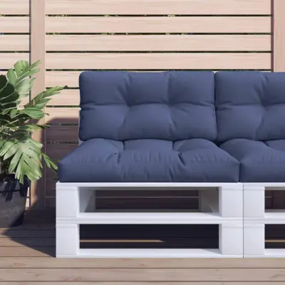 The Living Store Blazina za kavč iz palet mornarsko modra 120x40x12 cm - Blazina Za Palete