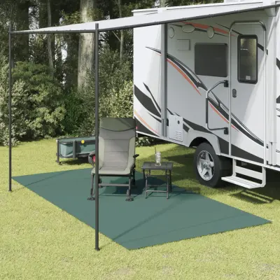 The Living Store Podloga za kampiranje zelena 4x2 m - Podloga Za Kampiranje