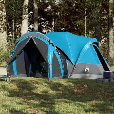 The Living Store Družinski šotor tipi za 8 oseb moder vodoodporen - Družinski Šotor