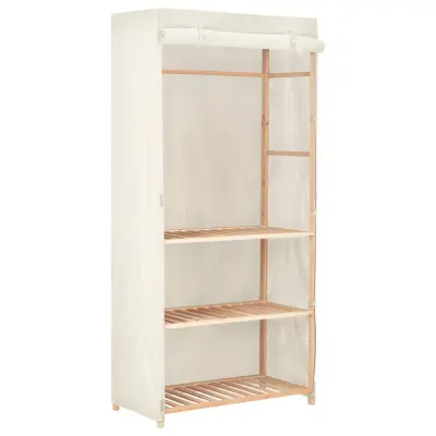 The Living Store Garderobna omara za oblačila 3-nadstropna 79x40x170 cm - Garderobna Omara