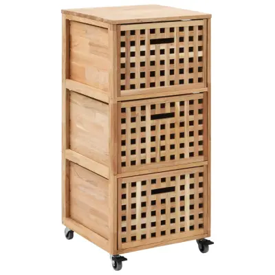 The Living Store Kopalniška omarica iz trdne orehovine 41x41x91 cm - Omara Za Shranjevanje