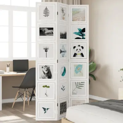 The Living Store Paravan 3-delni bel trden les pavlovnije - Pregrada Za Prostor