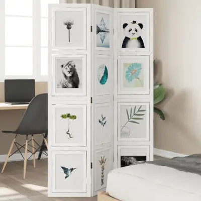 The Living Store Paravan 3-delni bel trden les pavlovnije - Pregrada Za Prostor