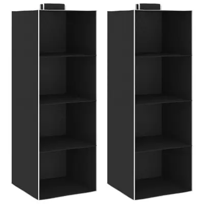 The Living Store Viseč organizator za omaro 2 kosa s 4 policami blago - Viseča Polica
