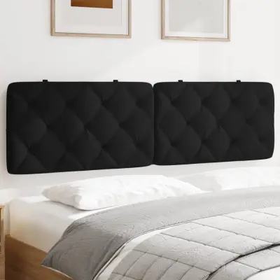 The Living Store Vzglavna stranica črna 180 cm žamet - Vzglavna Stranica