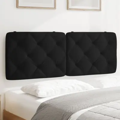 The Living Store Vzglavna stranica črna 120 cm žamet - Vzglavna Stranica