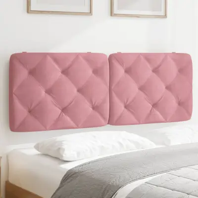 The Living Store Vzglavna stranica roza 140 cm žamet - Vzglavna Stranica