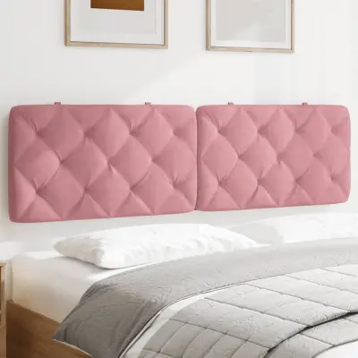The Living Store Vzglavna stranica roza 180 cm žamet - Vzglavna Stranica