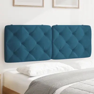 The Living Store Vzglavna stranica modra 120 cm žamet - Vzglavna Stranica