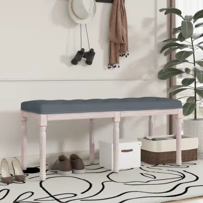 The Living Store Klop temno siva 110x40x49 cm žamet - Klop