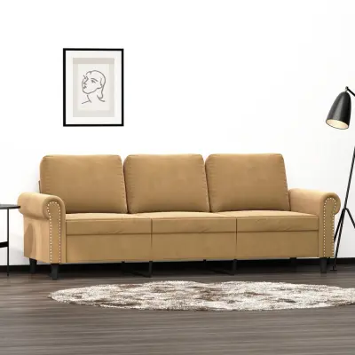 The Living Store Trosed rjav 180 cm žamet - Trosed