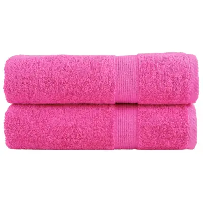 The Living Store Premium brisače SOLUND 2 kos roza 70x140 cm 600 g/m2 - Brisača Za Prhanje