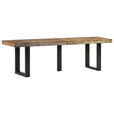 The Living Store Klop 160 cm trden predelan les in jeklo - Klop