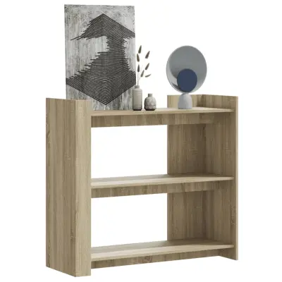 The Living Store Konzolna mizica sonoma hrast 100x35x90 cm inženirski les - Konzolna Mizica