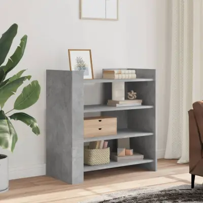 The Living Store Komoda betonsko siva 73,5x35x75 cm inženirski les - Komoda