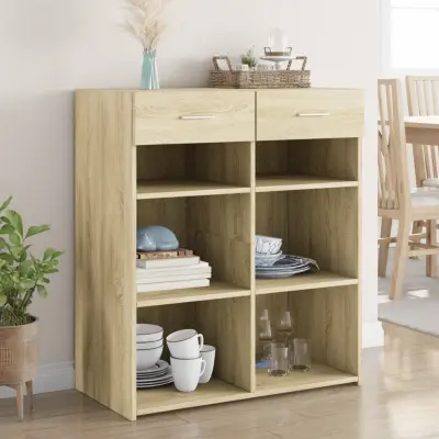 The Living Store Komoda sonoma hrast 80x42,5x93 cm inženirski les - Komoda