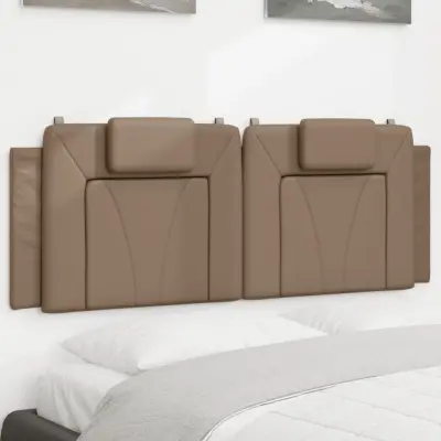 The Living Store Vzglavna stranica kapučino 140 cm umetno usnje - Vzglavna Stranica