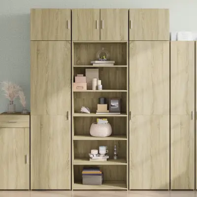 The Living Store Visoka omara sonoma hrast 70x41x185 cm inženirski les - Visoka Omara