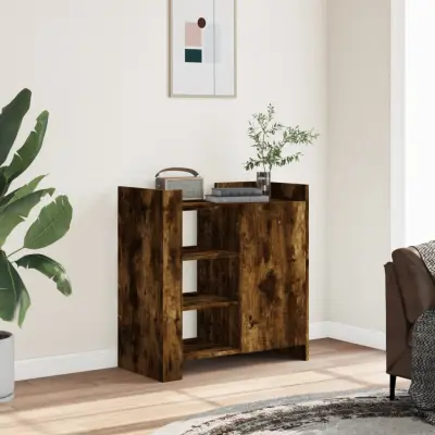 The Living Store Komoda dimljeni hrast 73,5x35x75 cm inženirski les - Komoda
