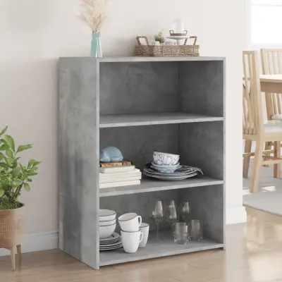The Living Store Komoda betonsko siva 70x41x93 cm inženirski les - Komoda