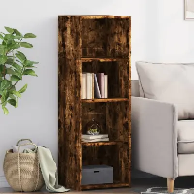 The Living Store Visoka omara dimljeni hrast 40x41x124 cm inženirski les - Visoka Omara