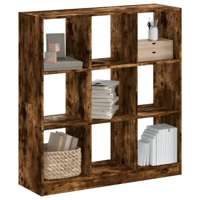 The Living Store Knjižna omara dimljeni hrast 102x32x108 cm inženirski les - Knjižna Omara