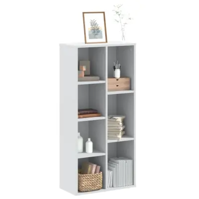 The Living Store Knjižna omara bela 50x25x105 cm inženirski les - Knjižna Omara