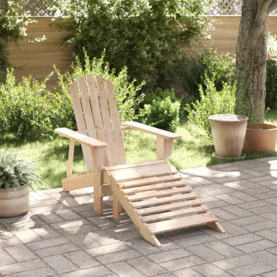The Living Store Stol adirondack s taburejem les jelke - Adirondack Stol