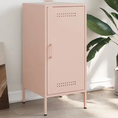 The Living Store Komoda roza 36x39x79 cm hladno valjano jeklo - Komoda