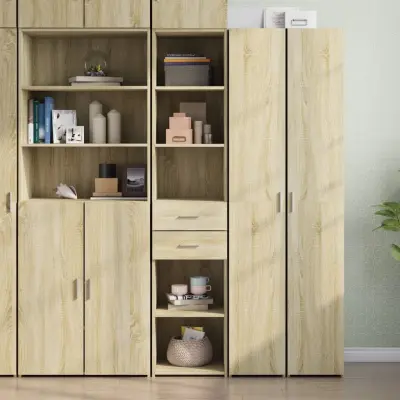 The Living Store Visoka omara sonoma hrast 40x42,5x185 cm inženirski les - Visoka Omara