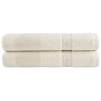 The Living Store Premium brisače SOLUND 2 kos krem 100x200 cm 600 gsm - Brisača