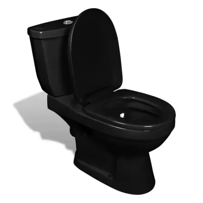The Living Store WC školjka s kotličkom črna - WC Školjka