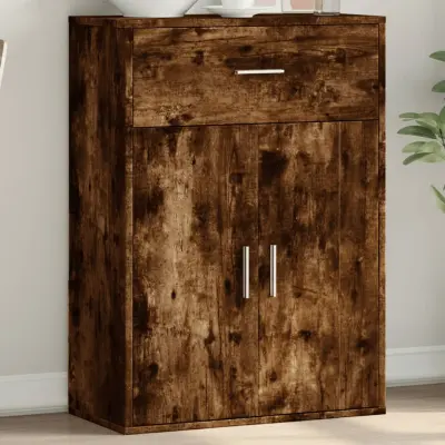 The Living Store Komoda dimljeni hrast 60x30x84 cm inženirski les - Komoda