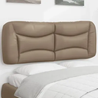 The Living Store Vzglavna stranica kapučino 140 cm umetno usnje - Vzglavna Stranica