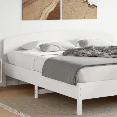 The Living Store Vzglavje bela 180 cm trdna borovina - Vzglavje