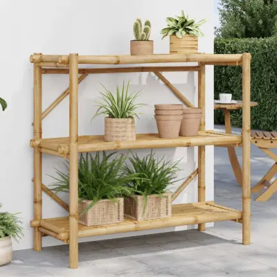 The Living Store Regal s 3 policami 100x40x90 cm bambus - Polica
