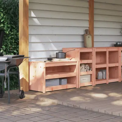 The Living Store Zunanja kuhinjska omarica 2 kosa trden les douglas - Zunanja Kuhinjska Omarica