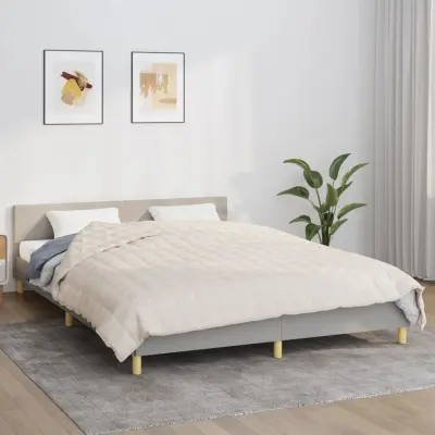 The Living Store Obtežena odeja svetlo krem 220x235 cm 11 kg blago - Obtežena Odeja
