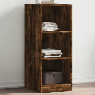 The Living Store Garderobna omara dimljeni hrast 48x41x102 cm inženirski les - Garderobna Omara