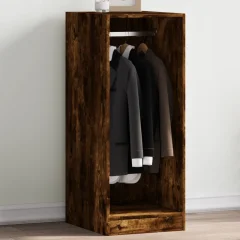 The Living Store Garderobna omara dimljeni hrast 48x41x102 cm inženirski les - Garderobna Omara