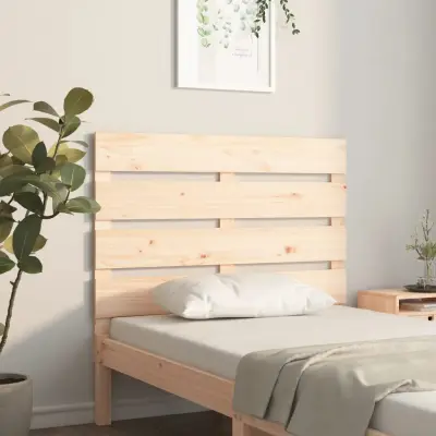 The Living Store Posteljno vzglavje 90x3x80 cm trdna borovina - Posteljno Vzglavje